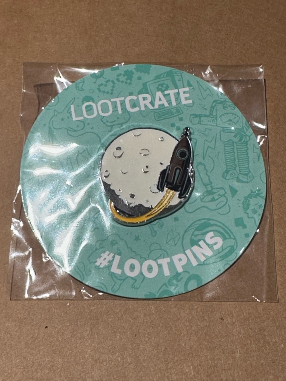 3/$20 Loot Crate Rocket and Moon Enamel Pin
